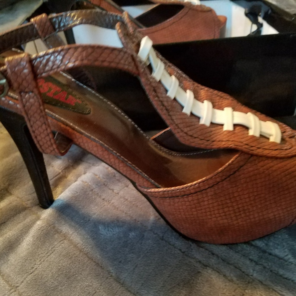 New In Box Football Heels/Platforms
